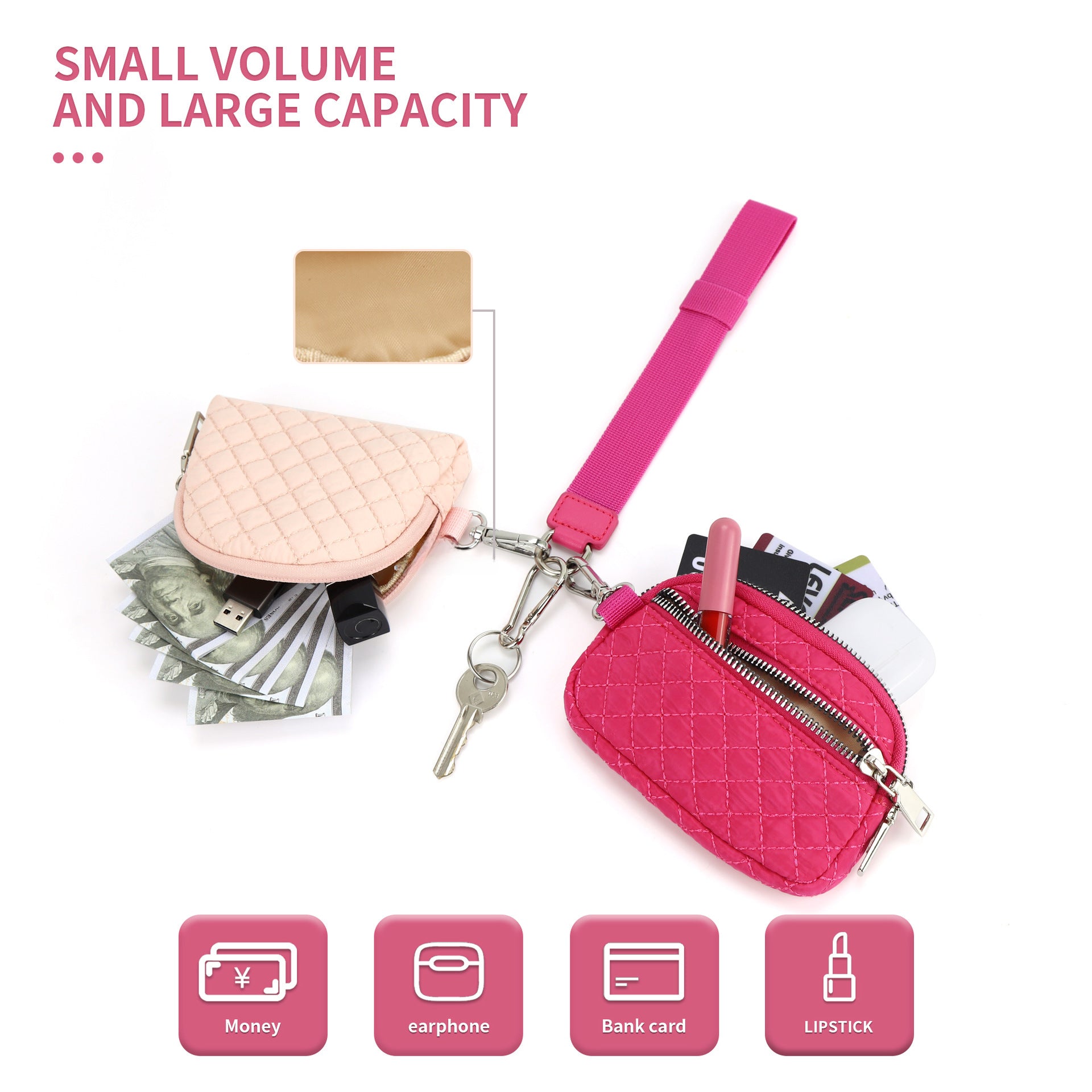 Wholesale Multifunctional wrist bag bank card coin purse